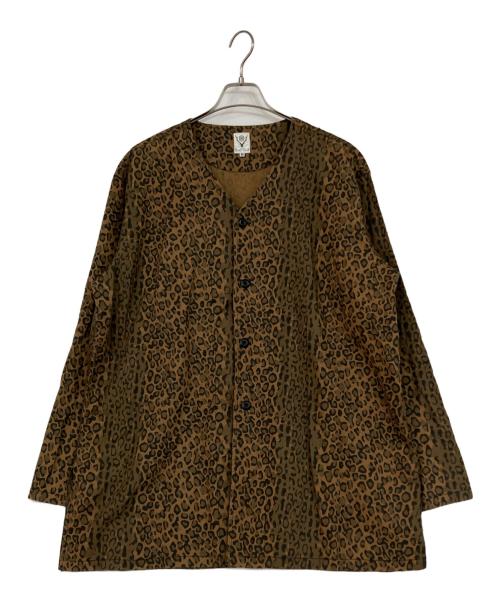 South2 West8（サウスツー ウエストエイト）south2 west8 (サウスツー ウエストエイト) レオパード柄ジャケット ブラウン サイズ:Ｍの古着・服飾アイテム