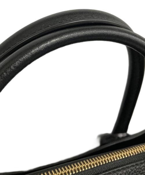 MICHAEL KORS（マイケル・コース）MICHAEL KORS (マイケルコース) Mercer Large Pebbled Leather Belted Satchel ブラックの古着・服飾アイテム