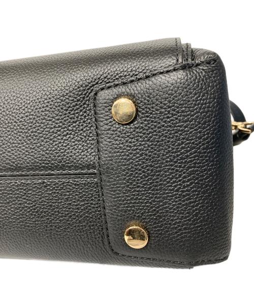 MICHAEL KORS（マイケル・コース）MICHAEL KORS (マイケルコース) Mercer Large Pebbled Leather Belted Satchel ブラックの古着・服飾アイテム