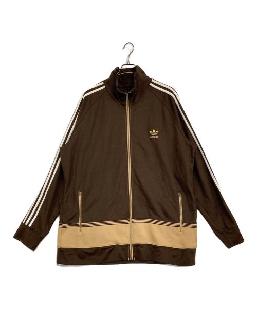 adidas（アディダス）adidas (アディダス) トラックジャケット ブラウン サイズ:2XLの古着・服飾アイテム