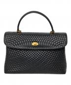 BALLYバリー）の古着「キルティングハンドバッグ」｜ブラック