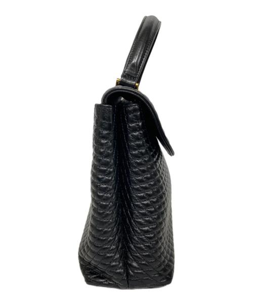 BALLY（バリー）BALLY (バリー) キルティングハンドバッグ ブラックの古着・服飾アイテム