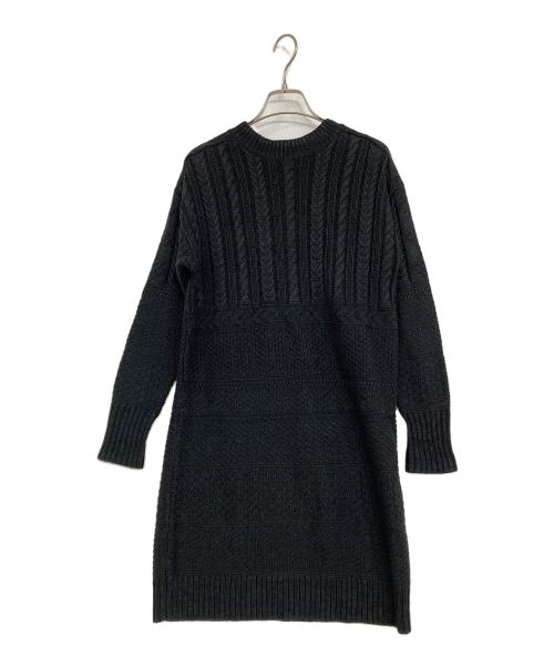 POLO RALPH LAUREN（ポロ・ラルフローレン）POLO RALPH LAUREN (ポロ・ラルフローレン) ケーブルニットワンピース ブラック サイズ:XSの古着・服飾アイテム