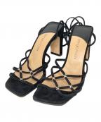 sergio rossiセルジオロッシ）の古着「編上げサンダル」｜ブラック