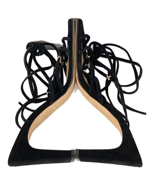 sergio rossi（セルジオロッシ）sergio rossi (セルジオロッシ) 編上げサンダル ブラック サイズ:36の古着・服飾アイテム