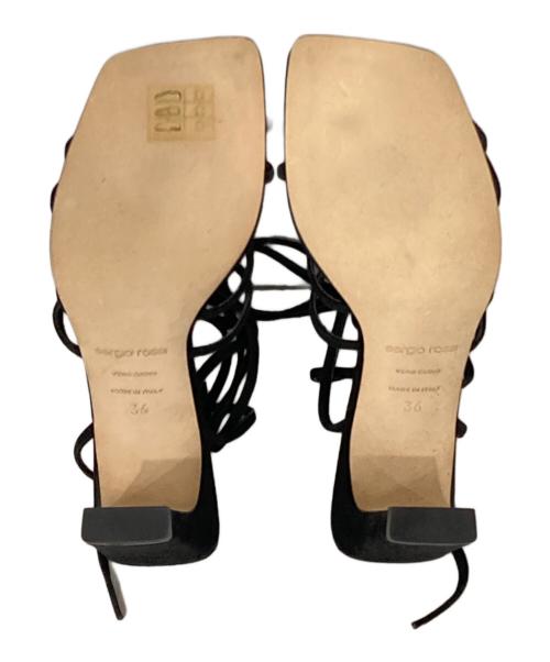 sergio rossi（セルジオロッシ）sergio rossi (セルジオロッシ) 編上げサンダル ブラック サイズ:36の古着・服飾アイテム