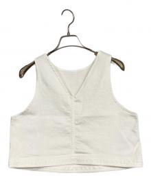 woadblue（ウォードブルー）の古着「2WAYデニムベスト」｜ホワイト