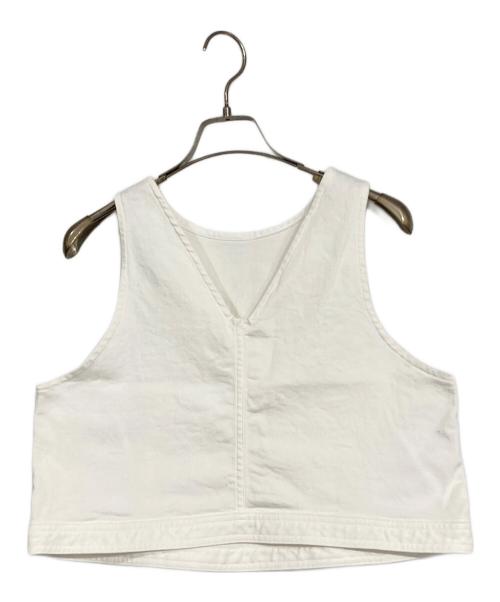 woadblue（ウォードブルー）woadblue (ウォードブルー) 2WAYデニムベスト ホワイト サイズ:Mの古着・服飾アイテム