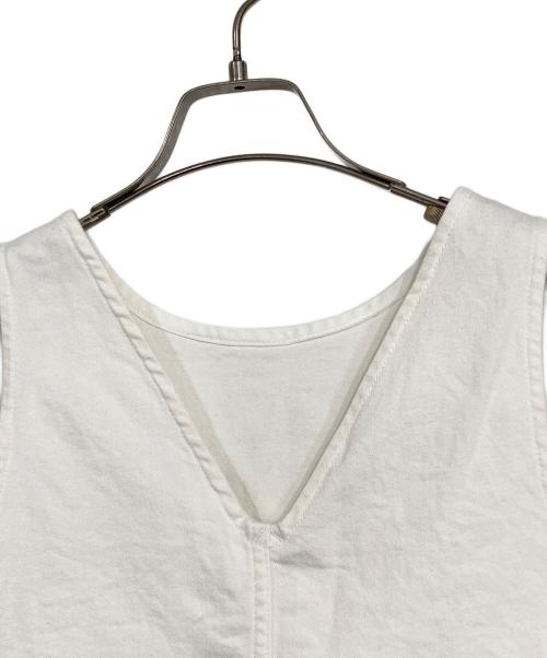 woadblue（ウォードブルー）woadblue (ウォードブルー) 2WAYデニムベスト ホワイト サイズ:Mの古着・服飾アイテム