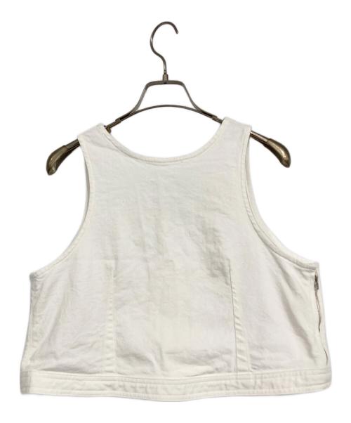 woadblue（ウォードブルー）woadblue (ウォードブルー) 2WAYデニムベスト ホワイト サイズ:Mの古着・服飾アイテム