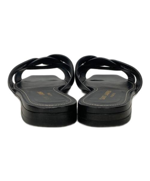 Saint Laurent Paris（サンローランパリ）Saint Laurent Paris (サンローランパリ) トリビュートフラットサンダル ブラック サイズ:36の古着・服飾アイテム