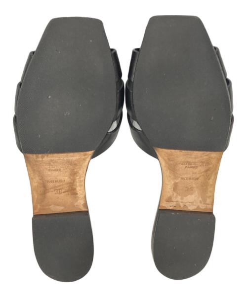 Saint Laurent Paris（サンローランパリ）Saint Laurent Paris (サンローランパリ) トリビュートフラットサンダル ブラック サイズ:36の古着・服飾アイテム