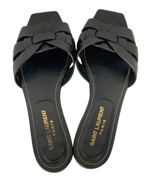 Saint Laurent Paris（サンローランパリ）Saint Laurent Paris (サンローランパリ) トリビュートフラットサンダル ブラック サイズ:36の古着・服飾アイテム