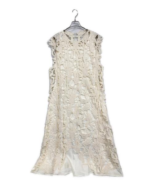 ANDREA&Co.（アンドレアアンドコー）ANDREA＆Co. (アンドレアアンドコー) レースレイヤードワンピース アイボリー サイズ:Fの古着・服飾アイテム