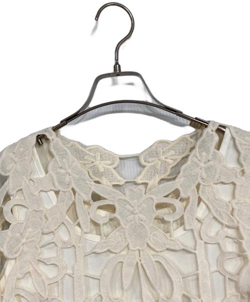 ANDREA&Co.（アンドレアアンドコー）ANDREA＆Co. (アンドレアアンドコー) レースレイヤードワンピース アイボリー サイズ:Fの古着・服飾アイテム