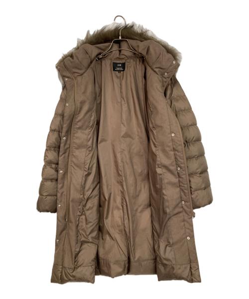 23区（ニジュウサンク）23区 (ニジュウサンク) シレータフタロングダウンコート ブラウン サイズ:38の古着・服飾アイテム