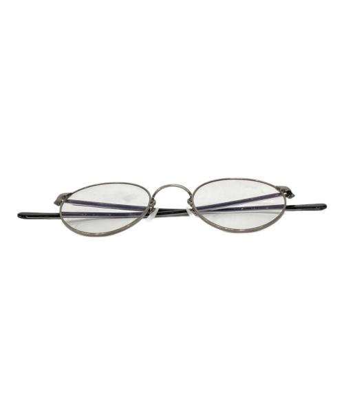 OLIVER PEOPLES（オリバーピープルズ）OLIVER PEOPLES (オリバーピープルズ) 伊達眼鏡 シルバー×ブラック サイズ:47□22-143の古着・服飾アイテム