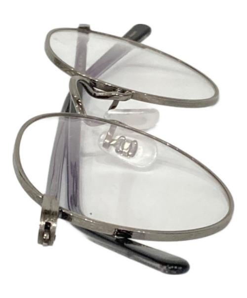 OLIVER PEOPLES（オリバーピープルズ）OLIVER PEOPLES (オリバーピープルズ) 伊達眼鏡 シルバー×ブラック サイズ:47□22-143の古着・服飾アイテム