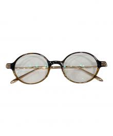 One/Three Compound Frame（ワンスリーコンパウンドフレーム）の古着「伊達眼鏡」｜ブラウン