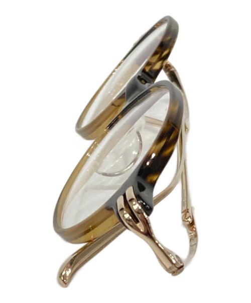 One/Three Compound Frame（ワンスリーコンパウンドフレーム）One/Three Compound Frame (ワンスリーコンパウンドフレーム) 伊達眼鏡 ブラウン サイズ:47 21-140の古着・服飾アイテム