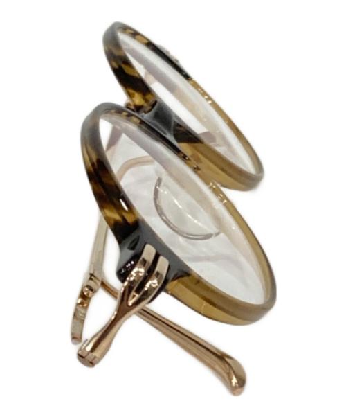 One/Three Compound Frame（ワンスリーコンパウンドフレーム）One/Three Compound Frame (ワンスリーコンパウンドフレーム) 伊達眼鏡 ブラウン サイズ:47 21-140の古着・服飾アイテム