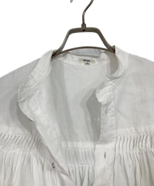 SCYE（サイ）SCYE (サイ) リネンピンタックシャツ ホワイト サイズ:40の古着・服飾アイテム