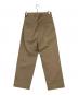 ATON (エイトン) COTTON GABARDINE | TUCKED BELT PANTS ベージュ サイズ:02：6000円