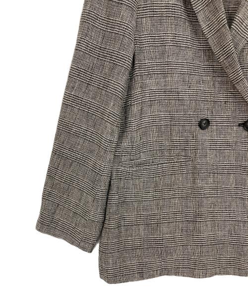 Curensology（カレンソロジー）Curensology (カレンソロジー) グレンチェックカラミジャケット グレー サイズ:Fの古着・服飾アイテム