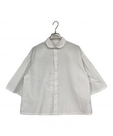 #Newans（ハッシュニュアンス）の古着「ミニカラーフレアスリーブシャツ」｜ホワイト