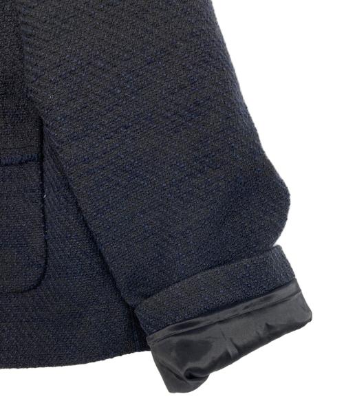 URBAN RESEARCH（アーバンリサーチ）URBAN RESEARCH (アーバンリサーチ) ノーカラーツイードジャケット ネイビー サイズ:FREEの古着・服飾アイテム