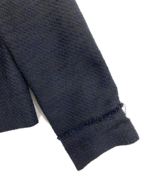 URBAN RESEARCH（アーバンリサーチ）URBAN RESEARCH (アーバンリサーチ) ノーカラーツイードジャケット ネイビー サイズ:FREEの古着・服飾アイテム