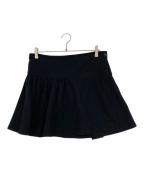 yohji yamamoto+noirヨウジヤマモトプリュスノアール）の古着「ラップウールミニスカート」｜ブラック