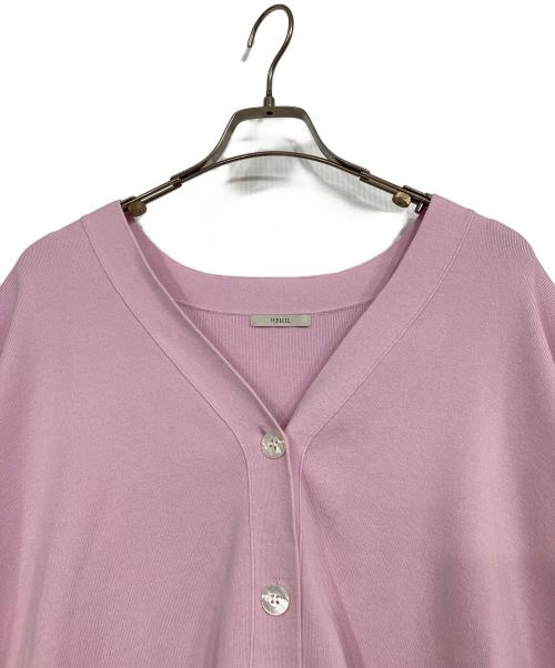 LE PHIL（ル フィル）LE PHIL (ル フィル) オーバーサイズラウンドヘムカーデ ニットカーディガン ピンク サイズ:Fの古着・服飾アイテム