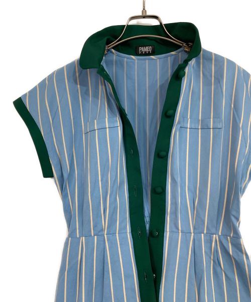 PAMEO POSE（パメオポーズ）PAMEO POSE (パメオポーズ) ワンピース ブルー サイズ:SIZE Mの古着・服飾アイテム
