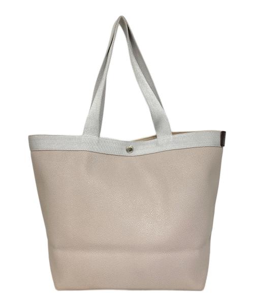 Herve Chapelier（エルベシャプリエ）Herve Chapelier (エルベシャプリエ) コーテッドキャンバススクエアトートA4サイズ(ML) マスティック×シルバーの古着・服飾アイテム