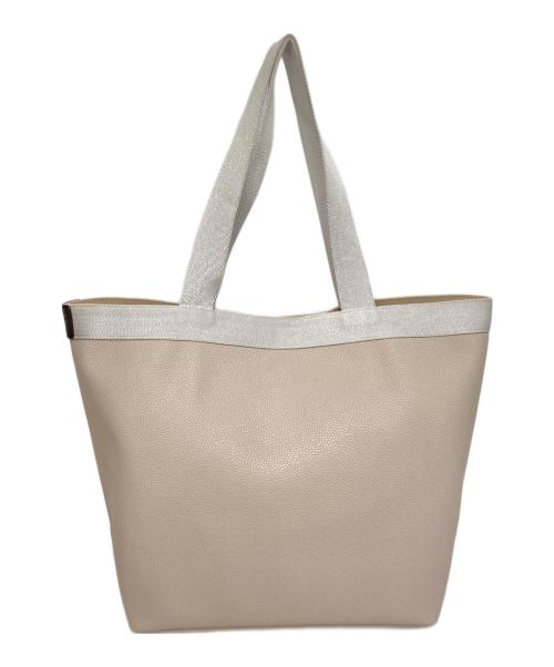 Herve Chapelier（エルベシャプリエ）Herve Chapelier (エルベシャプリエ) コーテッドキャンバススクエアトートA4サイズ(ML) マスティック×シルバーの古着・服飾アイテム