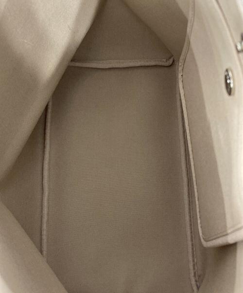 Herve Chapelier（エルベシャプリエ）Herve Chapelier (エルベシャプリエ) コーテッドキャンバススクエアトートA4サイズ(ML) マスティック×シルバーの古着・服飾アイテム