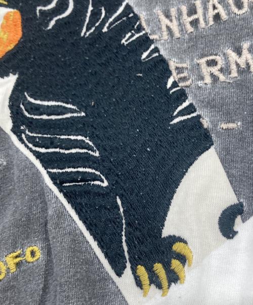 MAISON SPECIAL（メゾンスペシャル）MAISON SPECIAL (メゾンスペシャル) パッチワークベトジャン/スカジャン刺繍プライムオーバーTシャツ ホワイト サイズ:00の古着・服飾アイテム