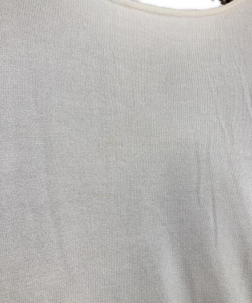 Leilian（レリアン）Leilian (レリアン) ニット ホワイト×ブルー サイズ:13＋の古着・服飾アイテム