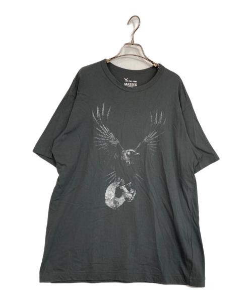 Y's for men（ワイズフォーメン）Y's for men (ワイズフォーメン) MASSES (マシス) T-SHIRT ”GRAB” グレー サイズ:3の古着・服飾アイテム