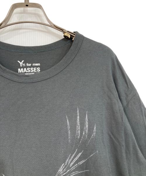 Y's for men（ワイズフォーメン）Y's for men (ワイズフォーメン) MASSES (マシス) T-SHIRT ”GRAB” グレー サイズ:3の古着・服飾アイテム