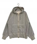ORCIVALオーシバル）の古着「フレンチテリー ジップフーディー」｜グレー