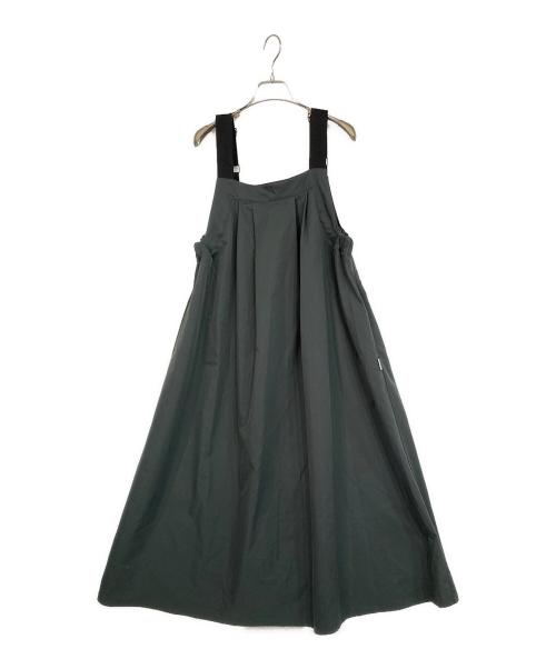 URBAN RESEARCH DOORS（アーバンリサーチドアーズ）URBAN RESEARCH DOORS (アーバンリサーチドアーズ) add fabrics ワークジャンパースカート グレー サイズ:SIZE Mの古着・服飾アイテム