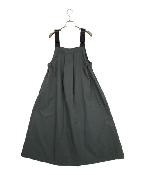 URBAN RESEARCH DOORS（アーバンリサーチドアーズ）URBAN RESEARCH DOORS (アーバンリサーチドアーズ) add fabrics ワークジャンパースカート グレー サイズ:SIZE Mの古着・服飾アイテム