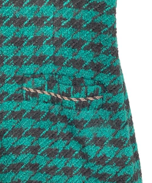 Sandro（サンドロ）Sandro (サンドロ) SHORT TWEED DRESS グリーン サイズ:38の古着・服飾アイテム