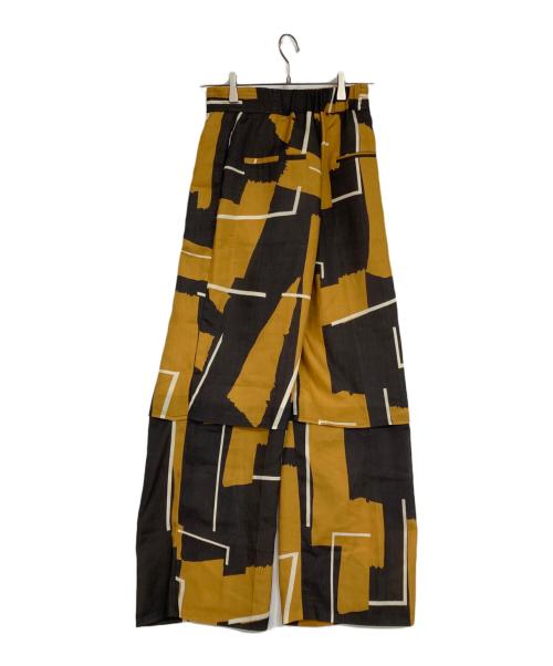 UNITED TOKYO（ユナイテッドトーキョー）UNITED TOKYO (ユナイテッドトーキョー) カットオフデザインパンツ グレー×イエロー サイズ:Fの古着・服飾アイテム