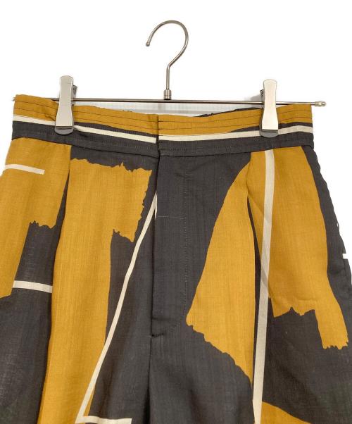 UNITED TOKYO（ユナイテッドトーキョー）UNITED TOKYO (ユナイテッドトーキョー) カットオフデザインパンツ グレー×イエロー サイズ:Fの古着・服飾アイテム