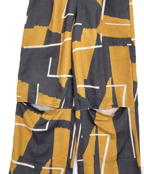 UNITED TOKYO（ユナイテッドトーキョー）UNITED TOKYO (ユナイテッドトーキョー) カットオフデザインパンツ グレー×イエロー サイズ:Fの古着・服飾アイテム