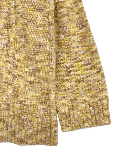 Leilian（レリアン）LEILIAN (レリアン) カシミヤケーブルニット イエロー サイズ:13+の古着・服飾アイテム