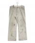 URU（ウル）の古着「ペイント加工デニムパンツ」｜アイボリー